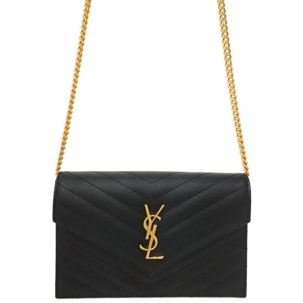 SAINT LAURENT PARIS Cassandra Envelope Chain Wallet